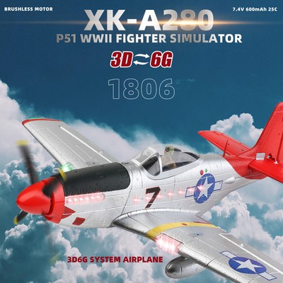 WLtoys Remote Control Plane 2.4GHz Fixed-Wing Aircraft with 6-Axis Gyro LED Y7C1