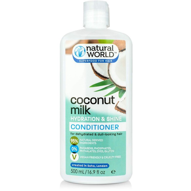 Natural World Coconut Water Hydration And Shine Hair Conditioner