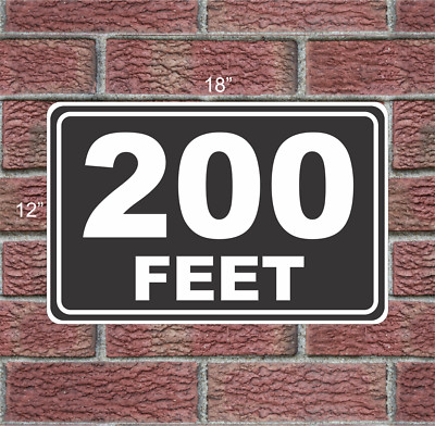 200 FEET MARKER 12