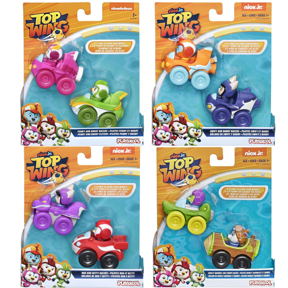 Jouet Top Wing pack de 8 bolides figurines miniatures de collection plastique