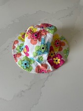 Jumping Beans Baby Girl Infant Hat Pink Blue Yellow Flowers