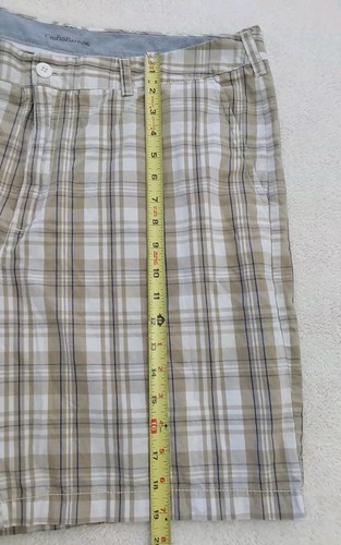 Pantalones Cortos Croft & Barrow Para Hombre Talla 38 Multicolor Bolsillos A Cuadros Y2K - Imagen 8 de 10