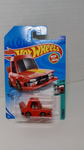 2020 Hot Wheels #82 Tooned 2/10 MANGA TUNER Red Amber Turn Signal Card w/GoldOH5