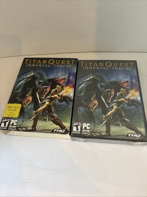 Titan Quest Immortal Throne Expansion Pack - PC New With Slip Cover
