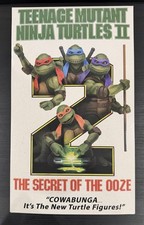 NECA Teenage Mutant Ninja Turtles II The Secret of Ooze VHS Box 4 Pack TMNT
