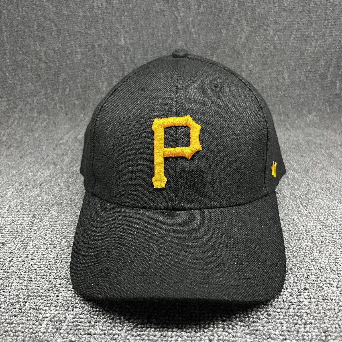 New '47 Pittsburgh Pirates Clean Up Adjustable Hat Black Gold P Logo