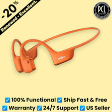 Shokz OpenRun Pro 2 Bone Conduction Open-Ear Bluetooth Headphones Orange