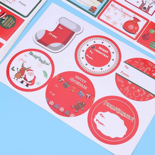 3pcs Christmas Themed Sticker Self Adhesive Label Paper Name Stickers Cartoon - Picture 2 of 11
