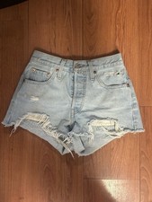 Levi s 501 Cut Off Daisy Duke Shorts 24
