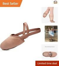 Tan Half Sole Dance Shoes for Men Women - Perfect for Lyrical and Contemporary