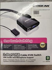 IOGear GCS72U 2-Port USB Cable KVM Switch With Audio and Microphone Support