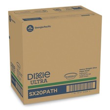 Dixie SX20PATHPK Pathways 20 oz. Paper Bowls - WT/GN/BURG 125/PK New