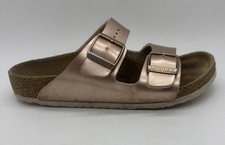 Birkenstock Arizona Two Strap Sandal Big Girls Youth Rose Gold EU 34 US 3-3.5 N