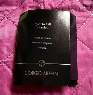 Giorgio Armani Eyes to Kill Classico Mascara Shade 1 Lengthening Sample 0.06 2ml