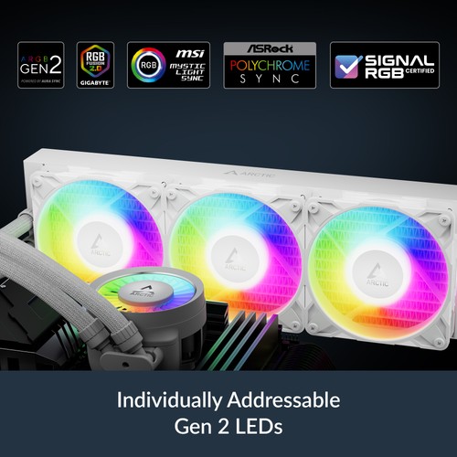 ARCTIC Liquid Freezer III Pro 420 A-RGB biały PC Chłodzenie wody Procesor - Zdjęcie 9 z 9