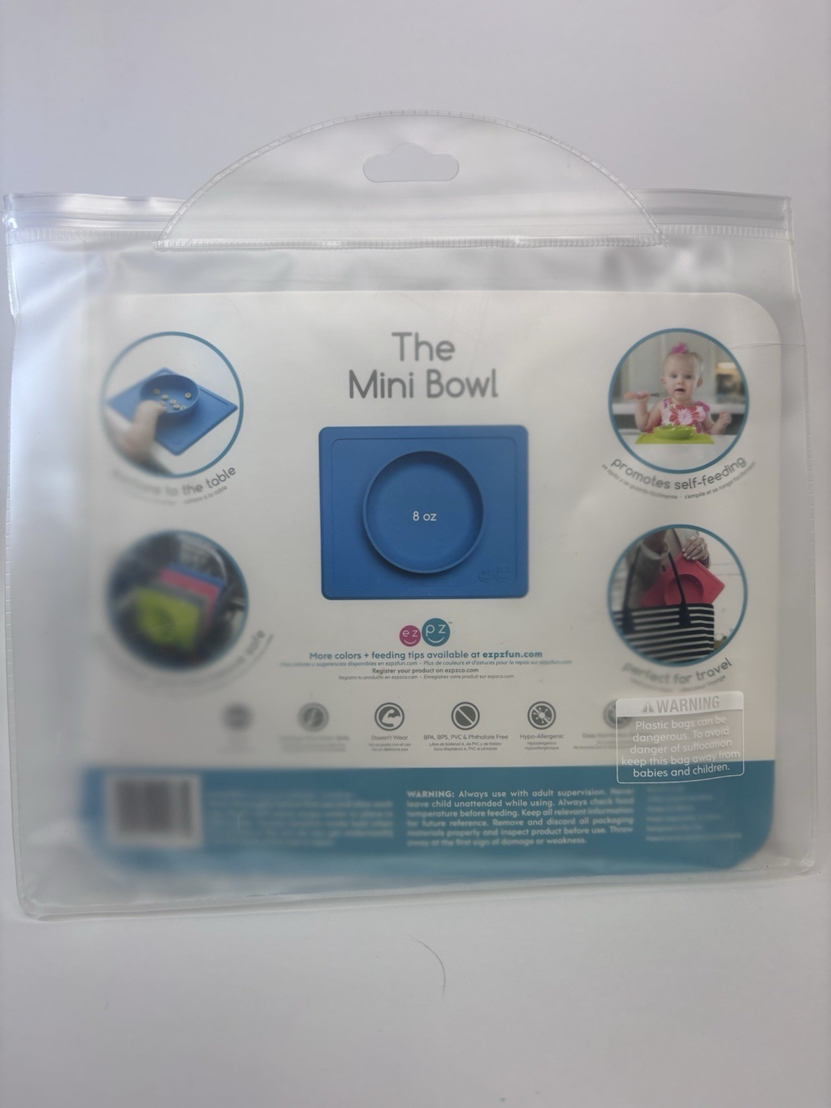 EZPZ - Mini Bowl & Placemat in One + Suction Silicone Kids Baby