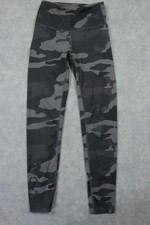 RVCA Pants Mens Small Gray Camo Compression Leggings Elastic Waist Athletic