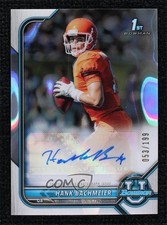 2021-22 Bowman U Chrome Prospect Lava Refractor 53/199 Hank Bachmeier Auto 14gy