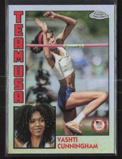 Vashti Cunningham 2024 Topps Chrome U.S. Olympics Hopefuls #84T-9 1984 Topps USA