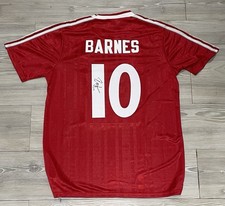 OFFICIAL HAND SIGNED 1987/88 John Barnes Liverpool Shirt