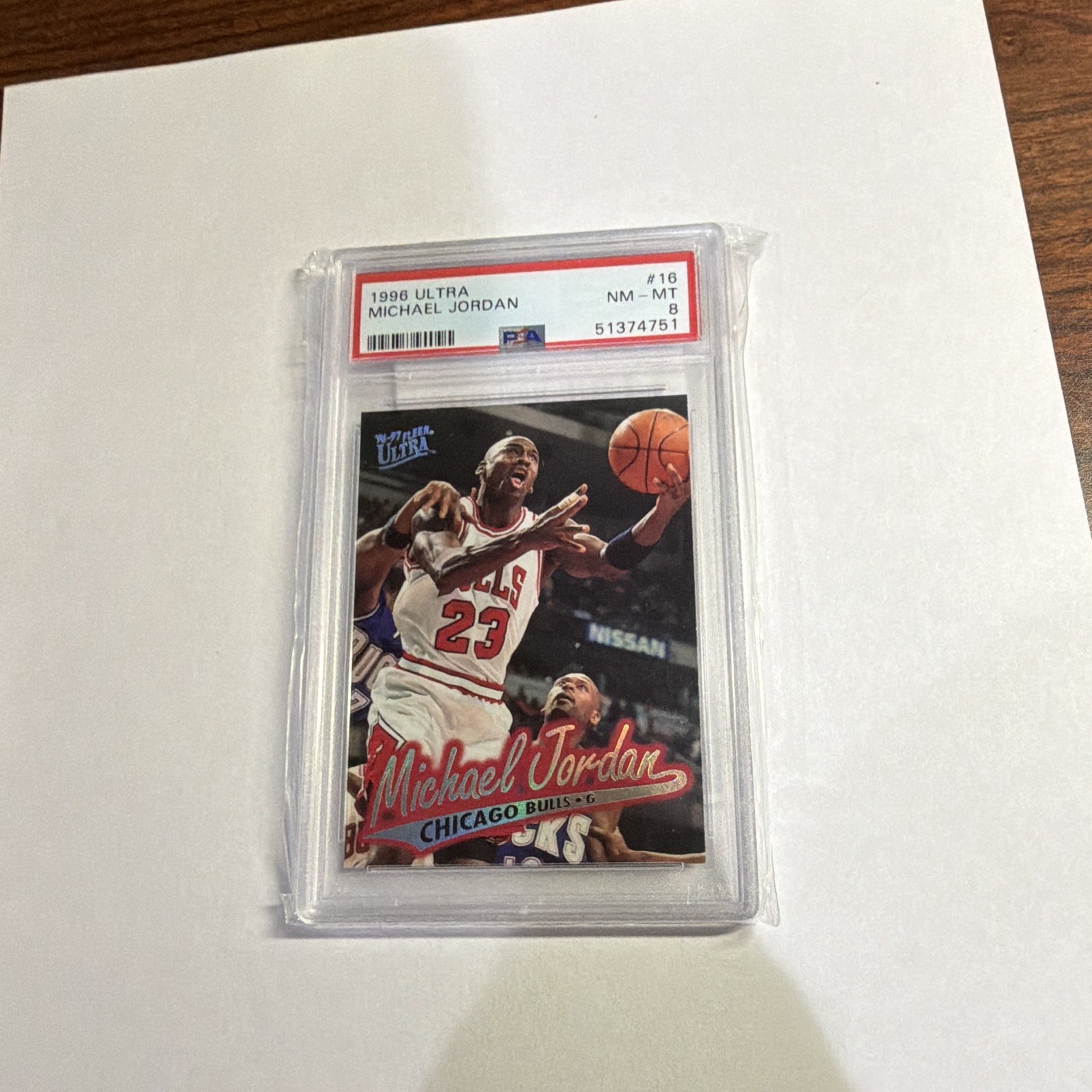 Fleer Ultra Michael Jordan Chicago Bulls #16 1996-97 PSA Graded NBA Card