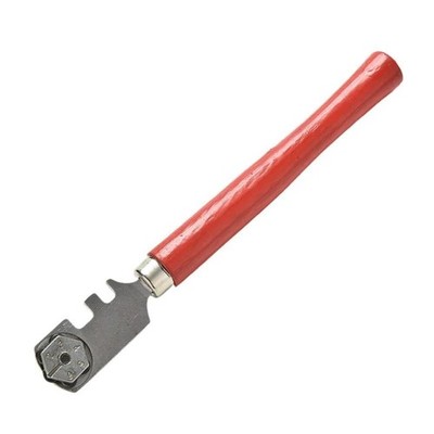 Red Glass Cutter, 30MM Professional Six Wheel Cutter Craft Cutting 1