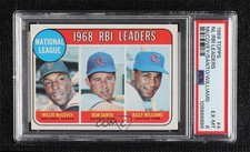 1969 Topps League Leaders Willie McCovey Ron Santo Billy Williams PSA 6 HOF 14t3