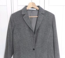 Vintage St Michael Blazer Wool Cashmere UK 12 Grey