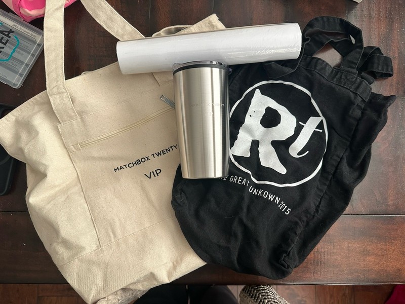 MATCHBOX TWENTY Lot VIP Packages Canvas Bags, Mug, Poster
