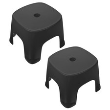 2 Pcs Toilet Stool Plastic Foot Step Stools for Bathroom Small Stepping