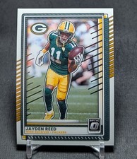 Jayden Reed 2025 Panini Donruss Optic Football Card #41 Green Bay Packers