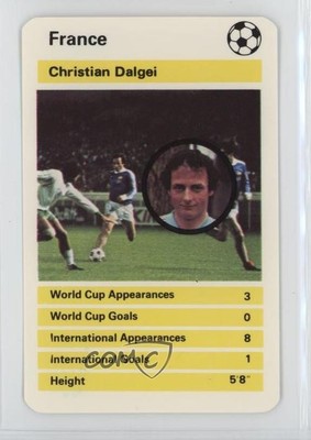 1978 Dubreq Top Trumps World Cup '78 Christian Dalgei 0q3