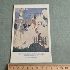 Vintage Postcard Monastic Building, Prinknash Abbey W. Heath Robinson