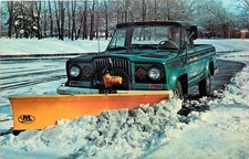 Vintage Meyer Snow Plow Jeep Gladiator 4x4 Truck Postcard Cleveland Oh Vintage Meyer Snow Plow Jeep Gladiator 4x4 Truck Postcard Cleveland Oh