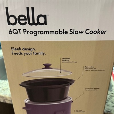 BELLA 6QT programmable slow cooker
