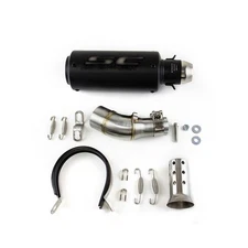 Slip for Yamaha MT-03 YZF R3 2015-2025 Exhaust Mid Tail Pipe Muffler Tips Black