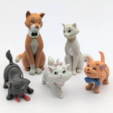 Disney The Aristocats Mini Figures Set of 5 Choco Party Tomy Super Rare New
