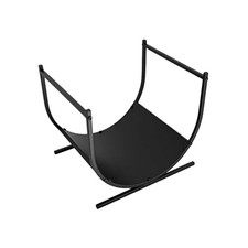 Rack de , support en bois incurvé, support en bois de feu en métal, support