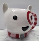 NEW 2025 Target Wondershop Holiday Figural Bullseye Dog Mug w/ Scarf, 18oz — photo 3