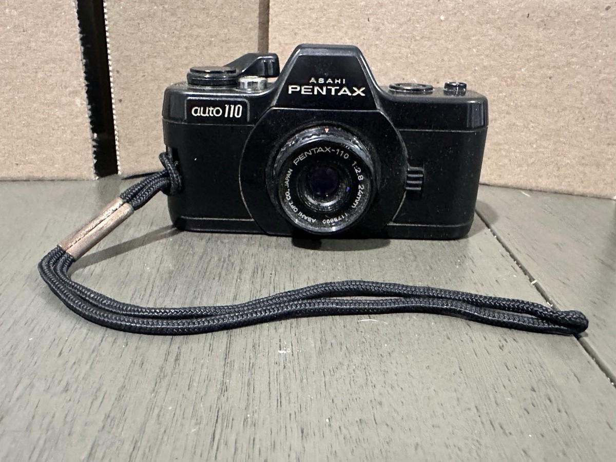 Pentax Auto 110 24mm SLR Film Camera with 18mm and 24mm Lens - AS