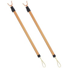2 Pcs Telescopic Clothes Drying Rod Adjustable Laundry Pole Clothesline Stick