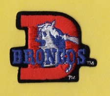 DENVER BRONCOS EMBROIDERED HELMET EMBLEM NFL PATCH