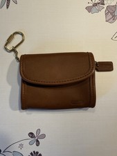 Vintage COACH British Tan 7219 Multifunction Wallet / Original Hang Tag