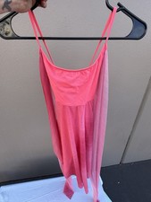 Haley Women s Pink Leotard Dance Costume w/ Tulle Sheer Skirt Overlay SA