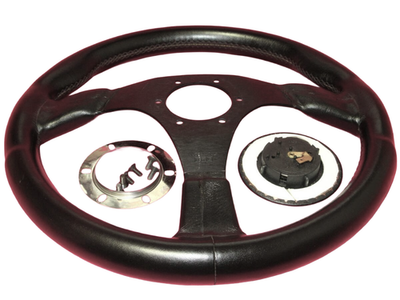 ATC AD Altezza Disegno Steering Wheel 350mm Black Leather JDM