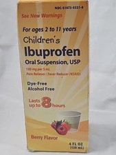 Childrens ibuprofen Berry Flavor Exp 06/26