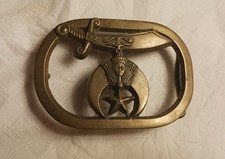 Shriners Belt Buckles. Great Gift. 2 . Sold As A Pair. 2 Buckles, 1 Price.
