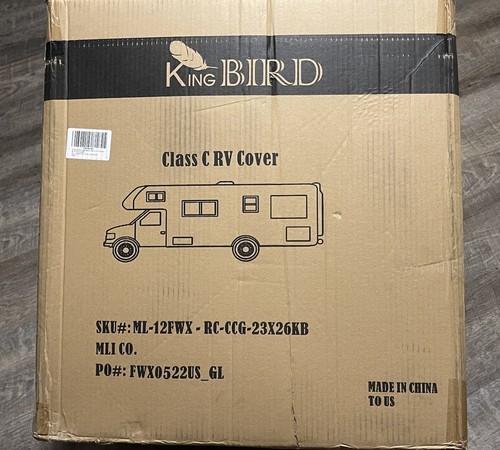 KING BIRD Upgraded Class C RV Cover Thick 5 Layers 23"-26" Waterproof Brand New