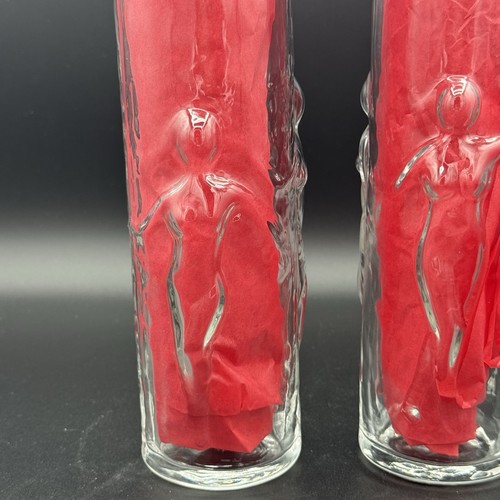 Vintage LIBBEY La Femme Tall Tumbler Glasses Dancing Nude Women Ladies Set Of 2 - Picture 5 of 7
