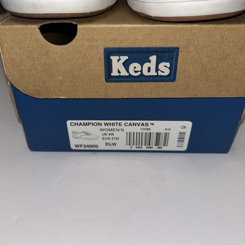Keds Women's Champion White Canvas Shoes Wide Width women's 6.5
